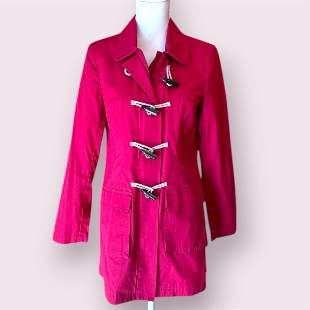 GAP Raspberry Toggle Duffle Coat Jacket